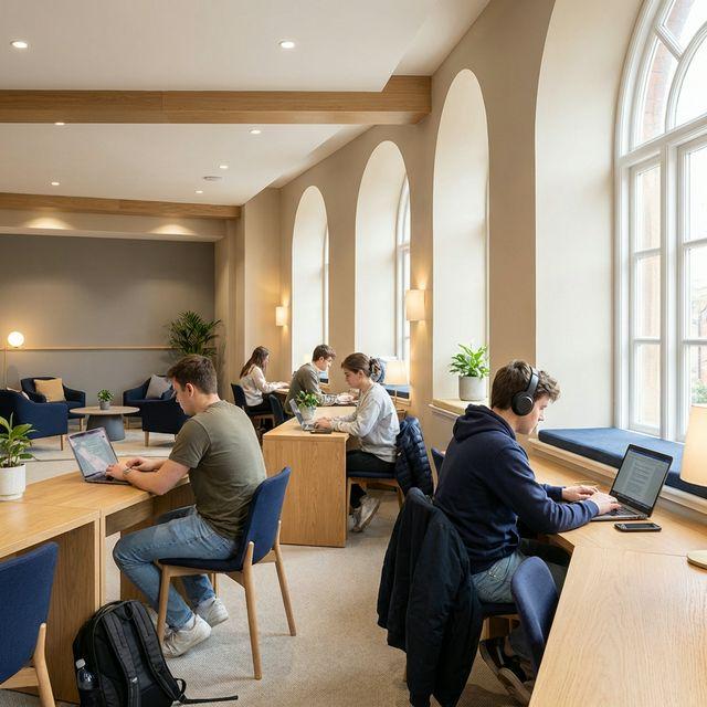 Espace coworking étudiant